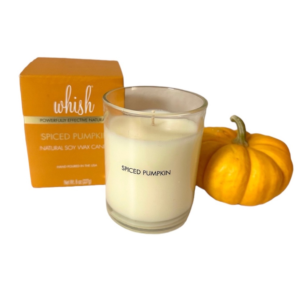 Whish Natural Soy Wax Spiced Pumpkin Candle 8oz. NWB 🎃